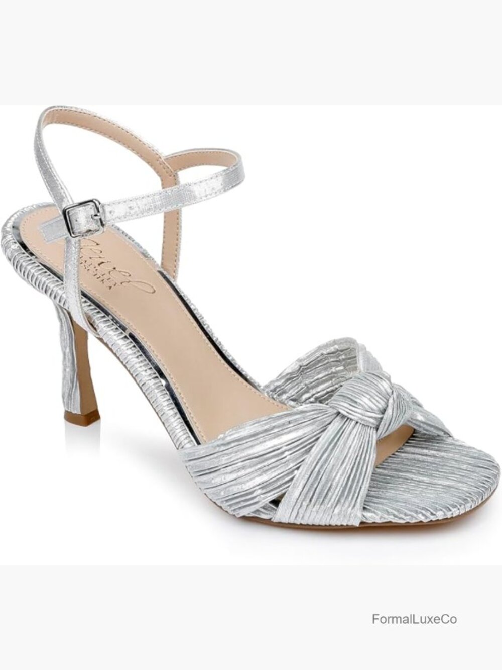 Hydee Pleated Stiletto Sandal Heeled Sandal Formal Evening Heels